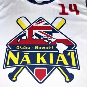 Na Kiai Oahu Hawaii Jersey Shirt Mens Medium Baseball Softball 14 Moxie